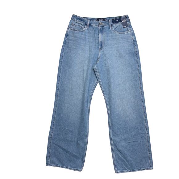 Hollister Denim - Hollister Jeans Womens 12R W31 Ultra High Rise Baggy Light Wash Streetwear NWT